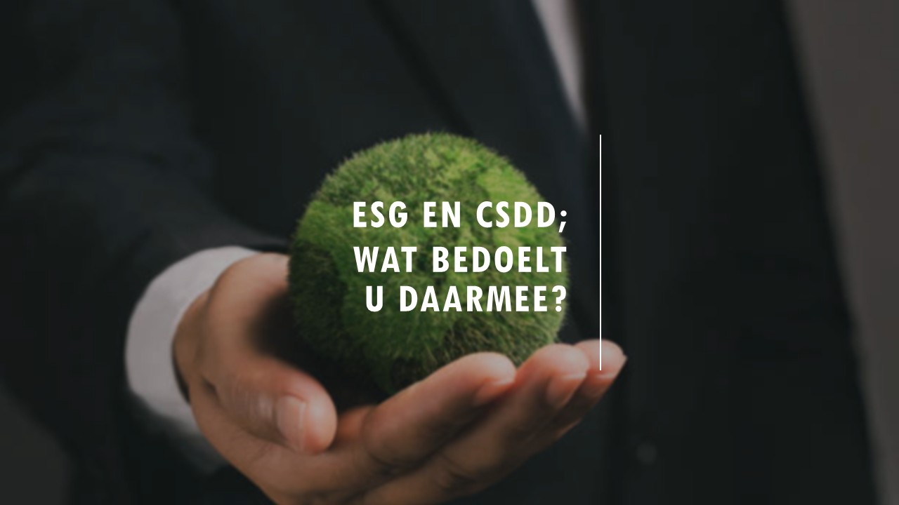 ESG en CSDDD – wat bedoelt u daarmee?