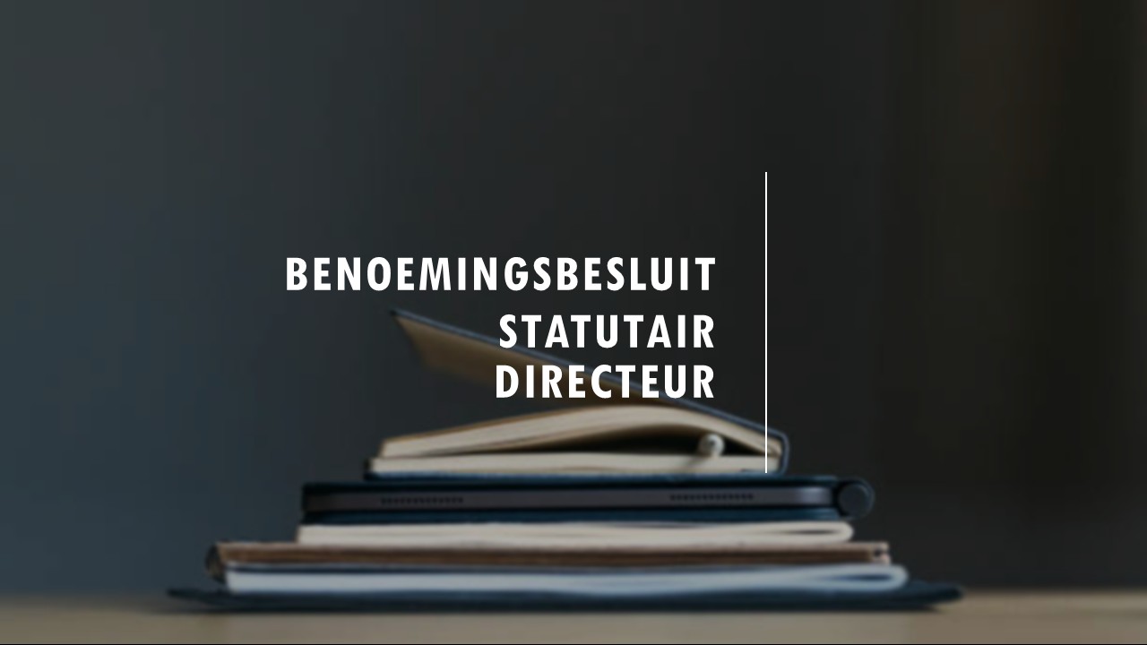 Statutair directeur; het belang van een benoemingsbesluit